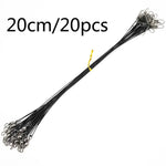 Cavo anteriore Luya da 20 pezzi con filo anti-morso, 15CM, 20CM, 25CM, 30CM