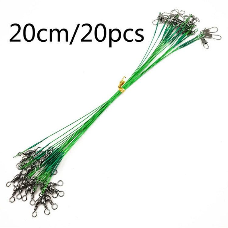 Cavo anteriore Luya da 20 pezzi con filo anti-morso, 15CM, 20CM, 25CM, 30CM