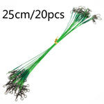 Cavo anteriore Luya da 20 pezzi con filo anti-morso, 15CM, 20CM, 25CM, 30CM