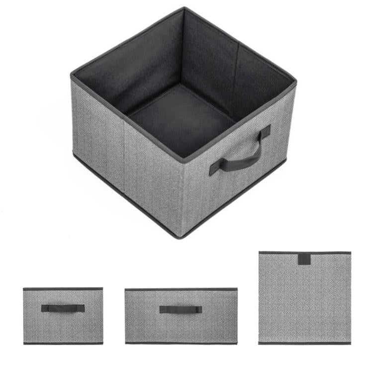 Scatola portaoggetti per cassetti in tessuto non tessuto da 2 pezzi Scatola di smistamento dei detriti di abbigliamento scoperta quadrata, 16L, 23L, 29L