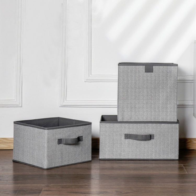Scatola portaoggetti per cassetti in tessuto non tessuto da 2 pezzi Scatola di smistamento dei detriti di abbigliamento scoperta quadrata, 16L, 23L, 29L