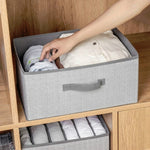 Scatola portaoggetti per cassetti in tessuto non tessuto da 2 pezzi Scatola di smistamento dei detriti di abbigliamento scoperta quadrata, 16L, 23L, 29L