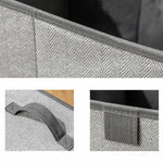 Scatola portaoggetti per cassetti in tessuto non tessuto da 2 pezzi Scatola di smistamento dei detriti di abbigliamento scoperta quadrata, 16L, 23L, 29L