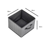 Scatola portaoggetti per cassetti in tessuto non tessuto da 2 pezzi Scatola di smistamento dei detriti di abbigliamento scoperta quadrata, 16L, 23L, 29L