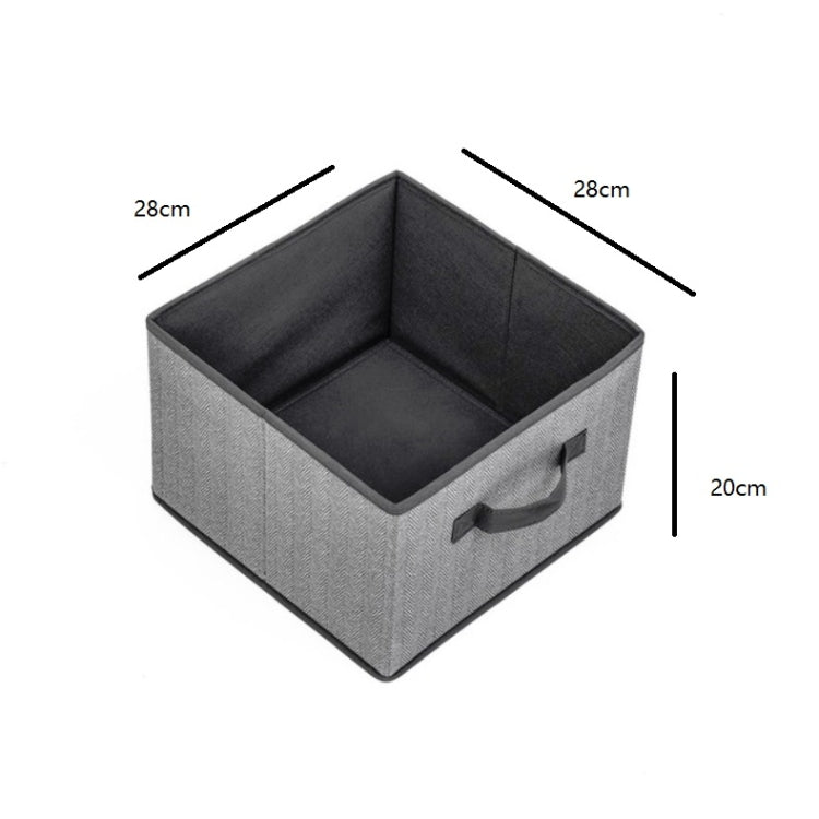 Scatola portaoggetti per cassetti in tessuto non tessuto da 2 pezzi Scatola di smistamento dei detriti di abbigliamento scoperta quadrata, 16L, 23L, 29L