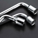 Chiave a bussola per pneumatici per auto di tipo L da 5 pezzi, 17mm, 19mm, 21mm, 22mm, 23mm, 24mm