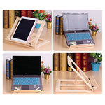 Telaio in legno Lettura di libri Staffa per scaffale Supporto Tablet PC Leggio per musica Cavalletto da disegno, Music Stand