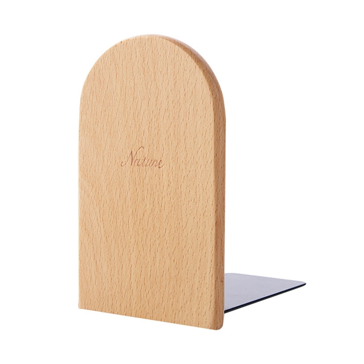 Fermalibri antiscivolo in legno naturale 13x8x10 cm