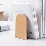 Fermalibri antiscivolo Porta libri Supporto in legno naturale