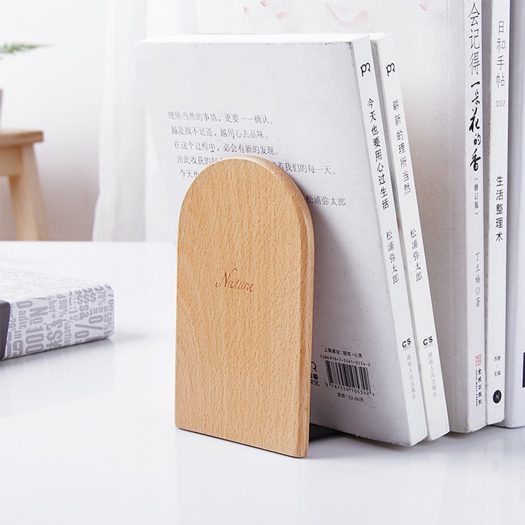 Fermalibri antiscivolo Porta libri Supporto in legno naturale