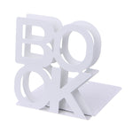 Supporti da scrivania per supporti per fermalibri in metallo a forma di alfabeto in ferro per libri