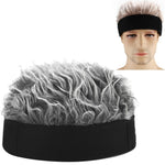 Parrucca Cappello da padrone di casa Cappello da marinaio retrò da strada Zucchetto senza grondaia, M (56-58cm)