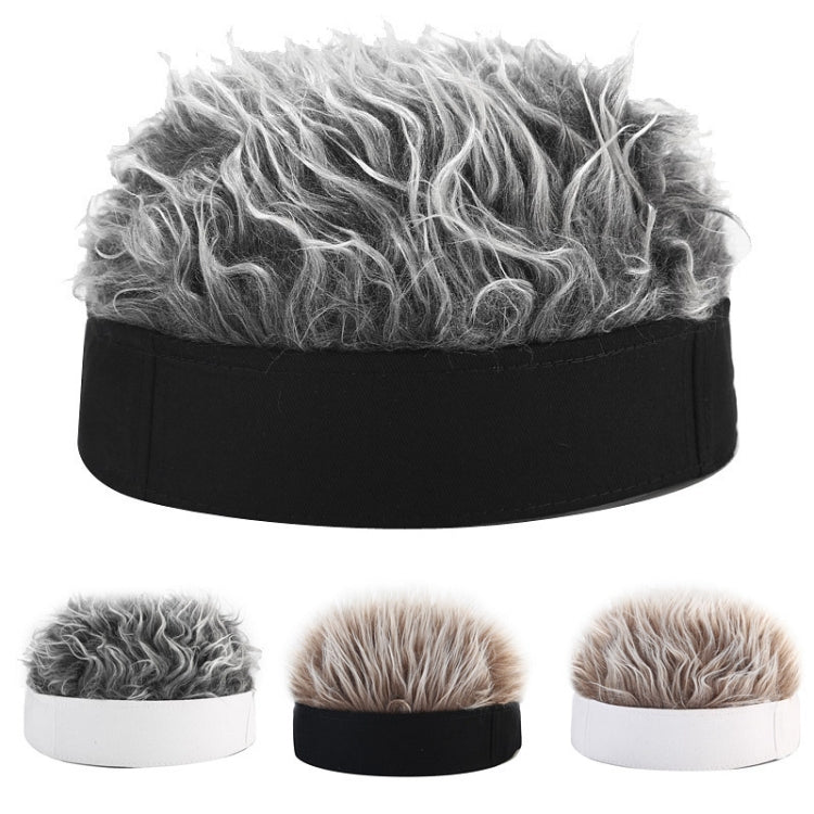 Parrucca Cappello da padrone di casa Cappello da marinaio retrò da strada Zucchetto senza grondaia, M (56-58cm)