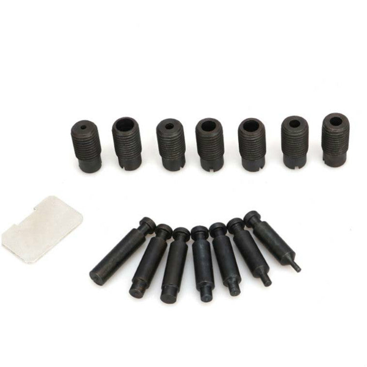 Set di punzonatrici manuali per pinze per punzonatura manuale in plastica di ferro 16 in 1 in acciaio inossidabile, rame, alluminio, 16 in 1