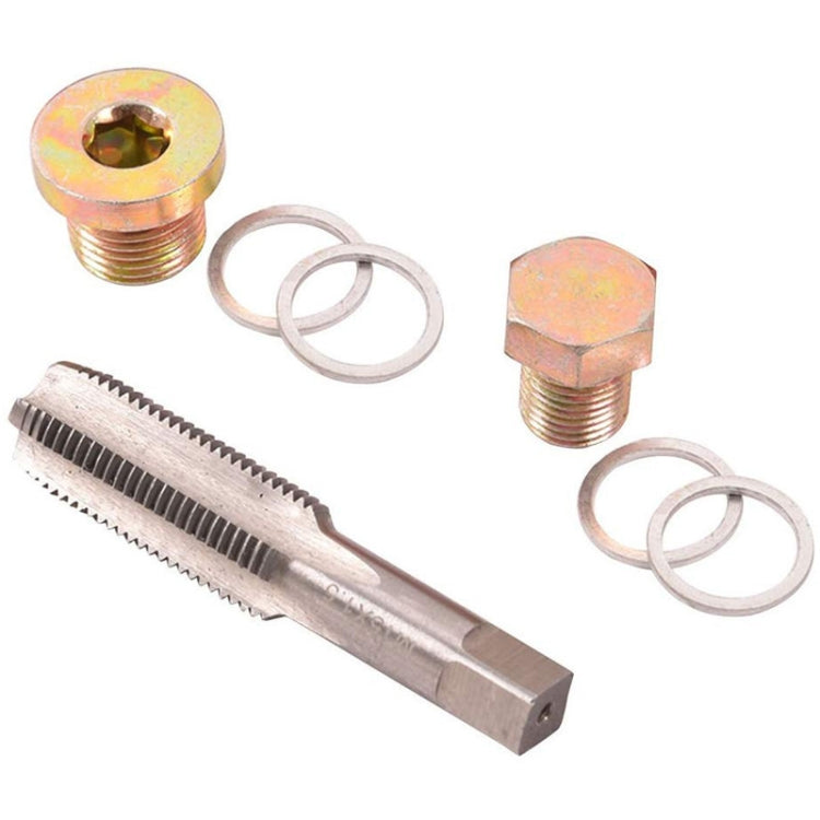 Vite di scarico dell'olio della coppa dell'olio per auto Strumento di riparazione del dente scorrevole Vite inferiore dell'olio, 64 PCS In 1, 114 PCS In 1