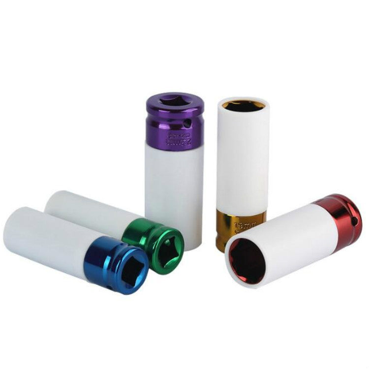 Set di bussole 5 in 1 15/17/19/21/22mm per cambio pneumatici, chiave inglese, manicotto di protezione della ruota, 5 In 1