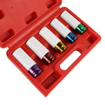 Set di bussole 5 in 1 15/17/19/21/22mm per cambio pneumatici, chiave inglese, manicotto di protezione della ruota, 5 In 1