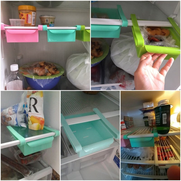 2 pezzi multifunzione da cucina frigorifero portaoggetti frigorifero congelatore supporto per ripiano cassetto estraibile organizzatore