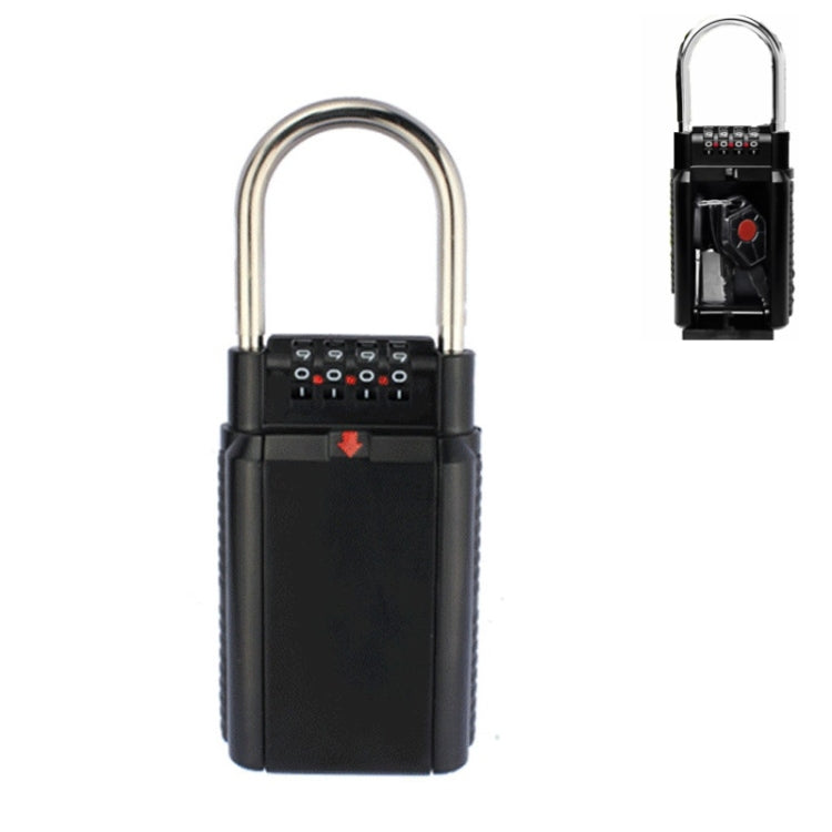 Cassetta portachiavi con password Cassetta password per sito decorativo a parete per uso domestico, Black, Silver