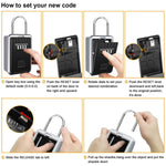 Cassetta portachiavi metallica con password e waterproof