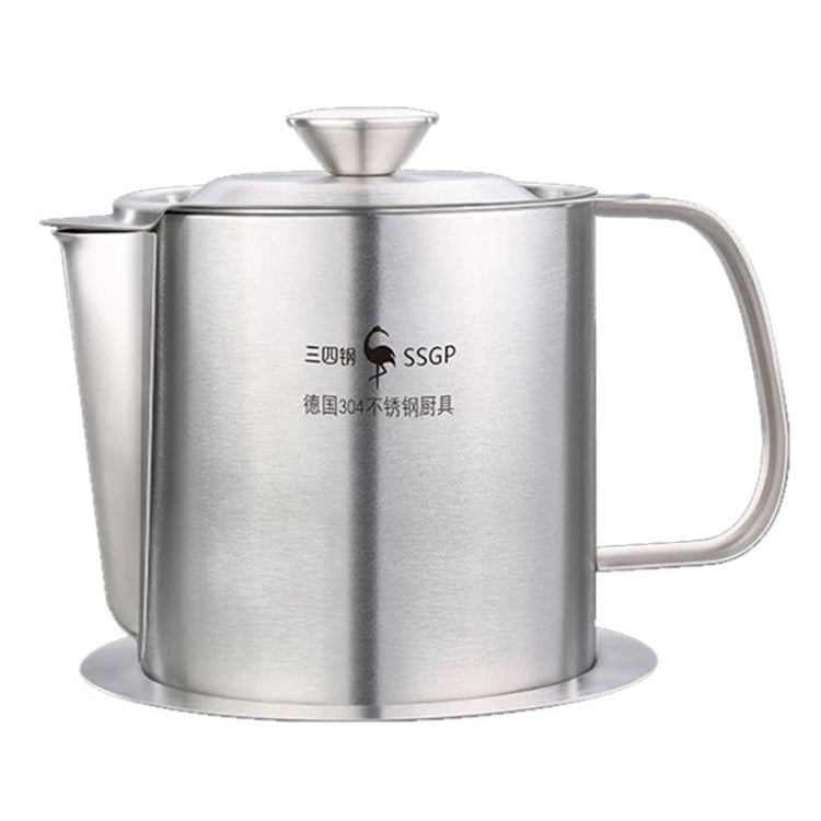 SSGP 304 Filtro in acciaio inossidabile Pentola per olio Filtro Residuo di olio Pentola per zuppa Scarico Pentola per olio Filtro per uso domestico Residuo di olio Pentola di stoccaggio dell'olio