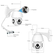 Controllo PTZ Telecamera smart dome WiFi a infrarossi con rotazione di 355 gradi, monitor interfono vocale bidirezionale, OU-A1IN