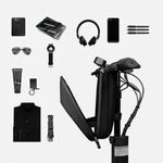 Per Xiaomi No. 9 Scooter elettrico Borsa anteriore per auto pieghevole elettrica in pelle PU impermeabile EVA con guscio rigido, 30 x 16.5 x 14.5cm