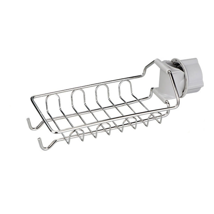 Scaffale per rubinetto da 2 pezzi in acciaio inossidabile perforato per lavello da cucina, scolapiatti per spugna, Type A, Type B, Type C
