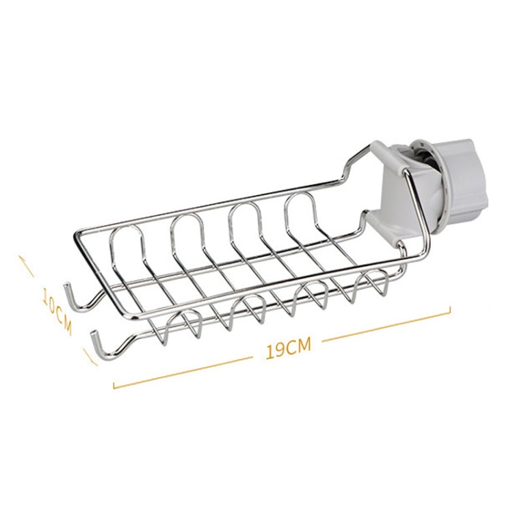 Scaffale per rubinetto da 2 pezzi in acciaio inossidabile perforato per lavello da cucina, scolapiatti per spugna, Type A, Type B, Type C