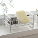 Scolapiatti in ferro da cucina, portasapone, strofinaccio in acciaio, Kitchen Drain Rack
