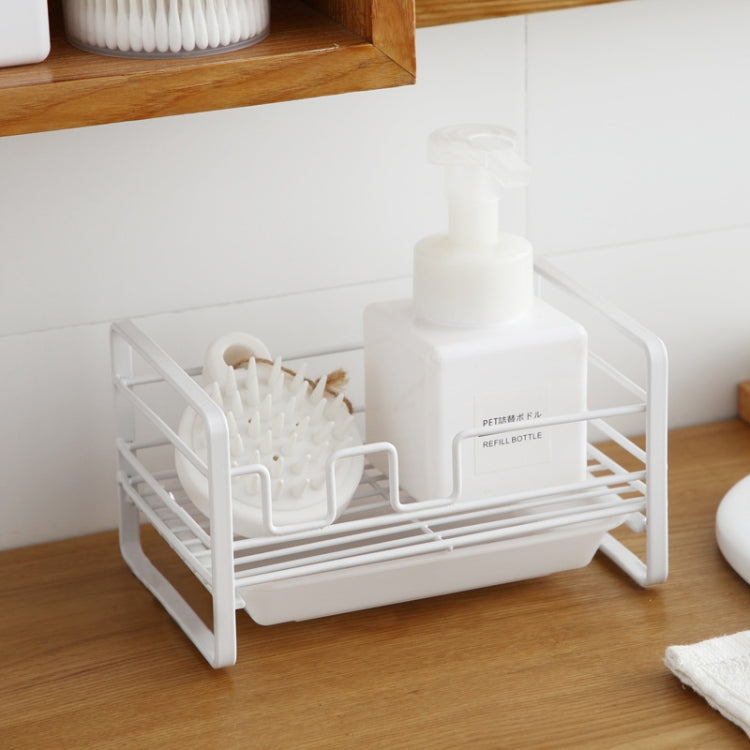 Scolapiatti in ferro da cucina, portasapone, strofinaccio in acciaio, Kitchen Drain Rack