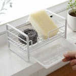 Scolapiatti in ferro da cucina, portasapone, strofinaccio in acciaio, Kitchen Drain Rack