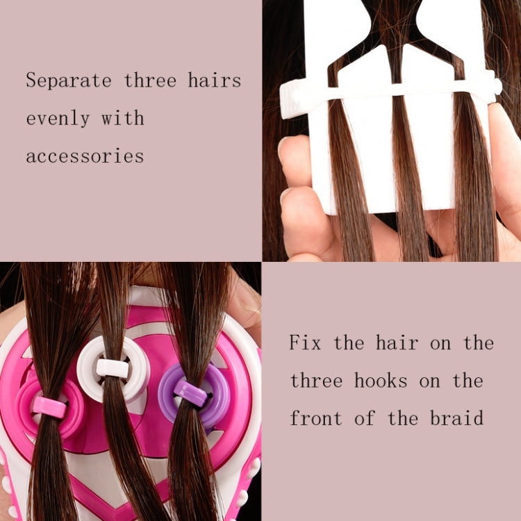 Macchina elettrica per trecce capelli a tre fili