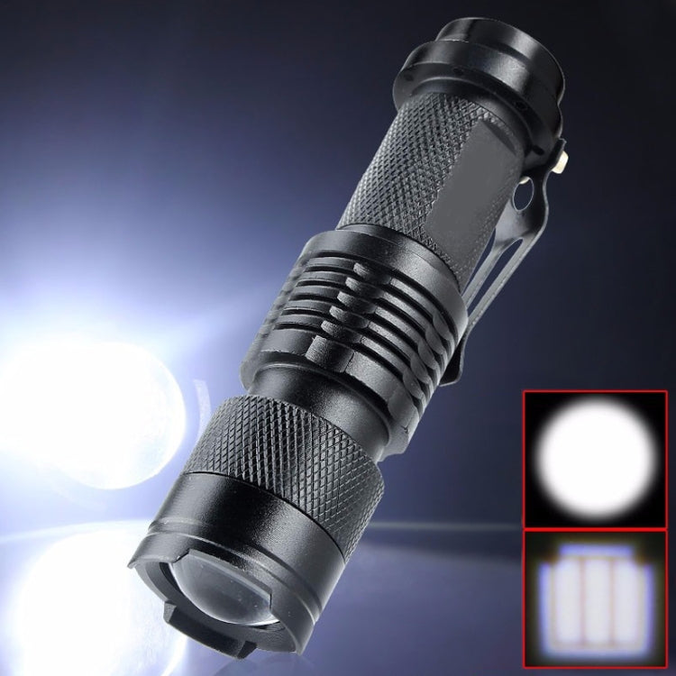 Torcia elettrica mini abbagliante con zoom telescopico ricaricabile a LED per esterni, Single, Set