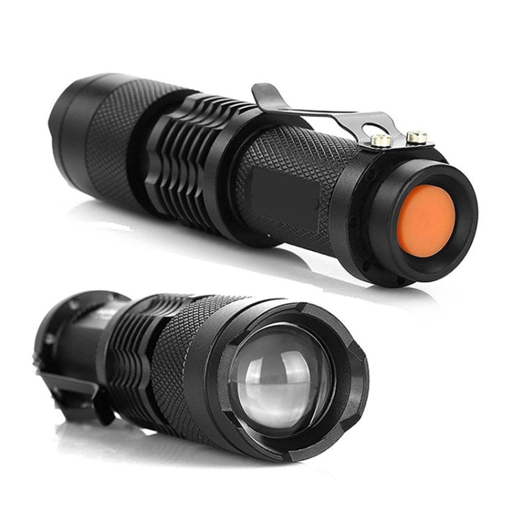 Torcia elettrica mini abbagliante con zoom telescopico ricaricabile a LED per esterni, Single, Set