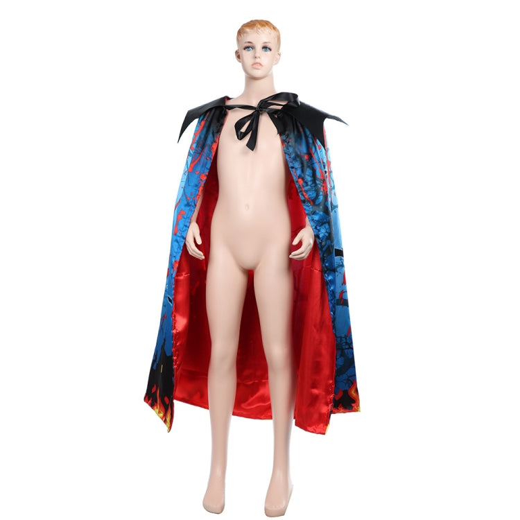 Halloween Dress Up Mantello stampato a doppio strato per bambini, Free Size