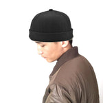 G12788 Cappello da padrone di casa con flangia retrò Iron Mark Street Melon Skullcap senza grondaia, G12788 Black, G12788 Grey, G12788 Deep Beige, G12788 Dark Gray, G12788 Dark Blue