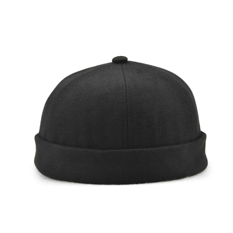 G12788 Cappello da padrone di casa con flangia retrò Iron Mark Street Melon Skullcap senza grondaia, G12788 Black, G12788 Grey, G12788 Deep Beige, G12788 Dark Gray, G12788 Dark Blue