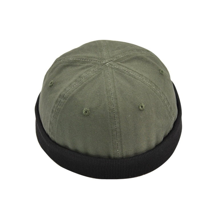 G12606 Cappello da padrone di casa Cappello in pelle di melone selvatico retrò Cappello anguria, G12606 Black, G12606 Dark Blue, G12606 Army Green