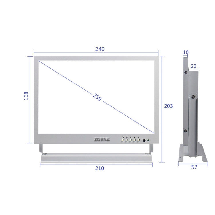 ZGYNK TB1016 Schermo LCD da 10 pollici Attrezzatura per prelievo dell'orecchio Display per archiviazione video ad alta definizione, spina americana, Regular Version, Ear Picking Video Version