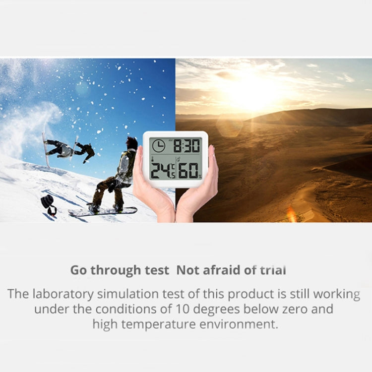 Orologio elettronico automatico multifunzione per monitoraggio della temperatura e dell'umidità con ampio schermo LCD da 3,2 pollici, Automatic Monitor
