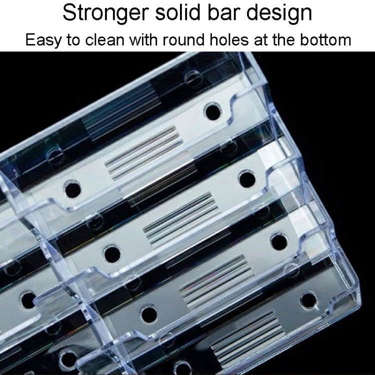 Porta biglietti da visita da tavolo trasparente in plastica acrilica, porta biglietti da visita da scrivania trasparente con scatola per scaffali, Card Holder