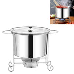 Spiedini per pentole singole in acciaio inossidabile Shabu-Shabu, With Cover, Without Cover