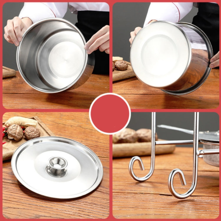 Spiedini per pentole singole in acciaio inossidabile Shabu-Shabu, With Cover, Without Cover