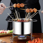 Spiedini per pentole singole in acciaio inossidabile Shabu-Shabu, With Cover, Without Cover