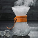 Caffettiera manuale Caffettiera in vetro resistente alle alte temperature da 400 ml, Pot Without Strainer, Pot With Strainer