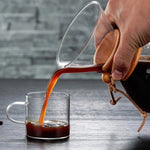 Caffettiera manuale Caffettiera in vetro resistente alle alte temperature da 400 ml, Pot Without Strainer, Pot With Strainer