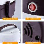 LINGRUI Lunch Box elettrico multifunzione Isolamento termico elettrico Cottura Mini fornello di riso, Spina CN, Double Layer, Three Layer