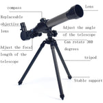 Giocattoli per l'educazione scientifica ad alta definizione ad alta potenza e piccolo telescopio astronomico a tubo singolo per bambini, Telescope