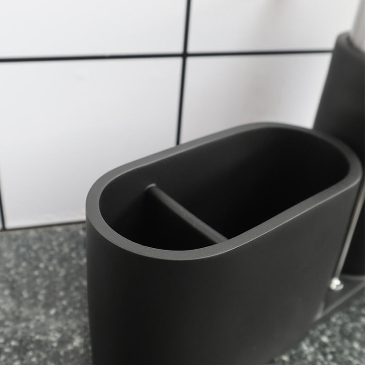 Set di scaffali per riporre gli stracci e le spazzole in filo d'acciaio per lavello da cucina, con dispenser di sapone, Brush Rag Storage Rack Set